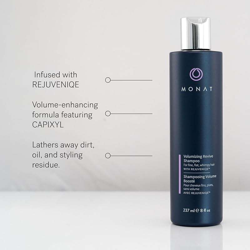MONAT Volumizing Shampoo & Conditioner Set Infused with REJUVENIQE – Lightweight Care for Fine, Flat Hair – Enhances Volume, Adds Softness and Shine – Net Wt. 237 ml (8 fl. oz.) & 177 ml (6 fl. oz.) - Image 5