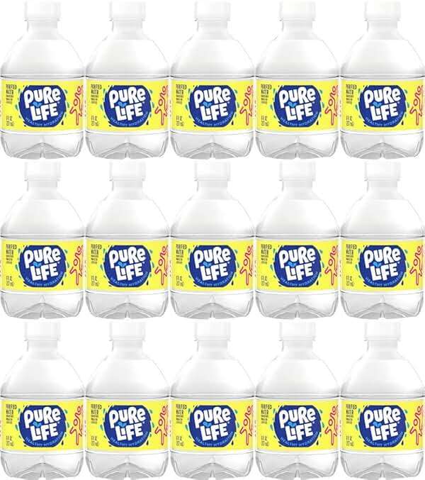 Nestle Water, Pure Life, Purified Water, 8 Fl Oz (Pack of 15, Total of 120 Fl Oz) - Image 1