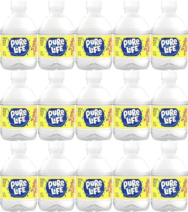 Nestle Water, Pure Life, Purified Water, 8 Fl Oz (Pack of 15, Total of 120 Fl Oz) - Product Image