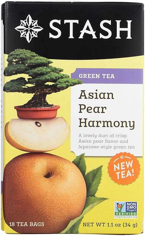 Asian Pear Harmony GreenTea Stash Tea 18 Bag - Image 1