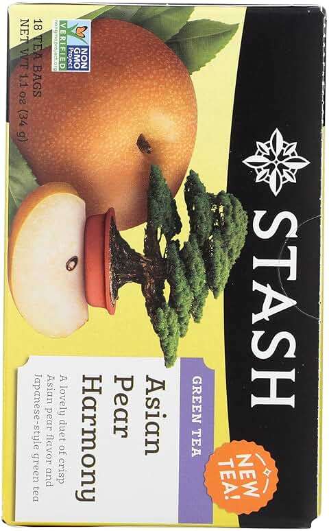 Asian Pear Harmony GreenTea Stash Tea 18 Bag - Image 2