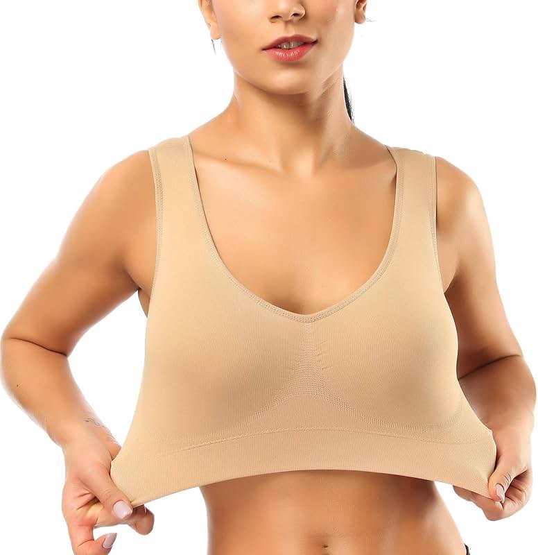 BESTENA Sports Bras for Women, Seamless Comfortable Yoga Bra with Removable Pads - Product Image