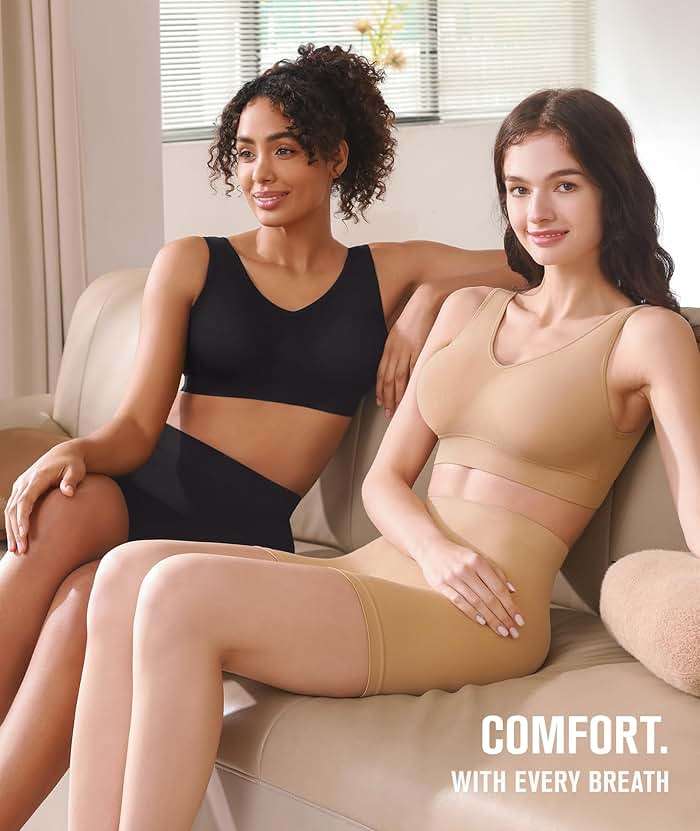 BESTENA Sports Bras for Women, Seamless Comfortable Yoga Bra with Removable Pads - Image 2