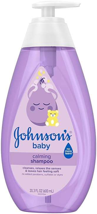 Johnson's Baby Calming Shampoo with Soothing NaturalCalm Aromas, Gentle, Hair Wash, Baby Essentials, Hypoallergenic, No Added Parabens and Sulfates, Baby Essentials, 20.3 fl. Oz - Image 7
