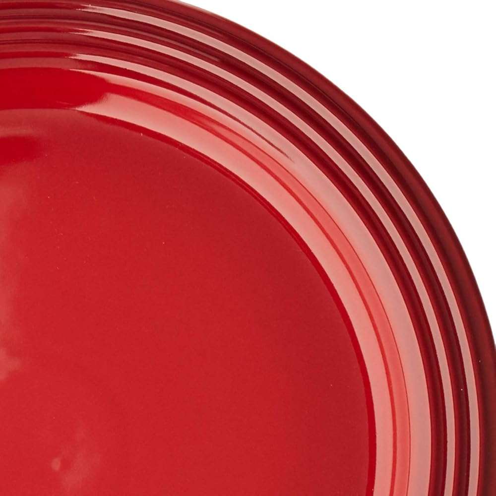 Le Creuset Stoneware Set of 4 Dinner Plates, 10.5" each, Cerise - Image 5