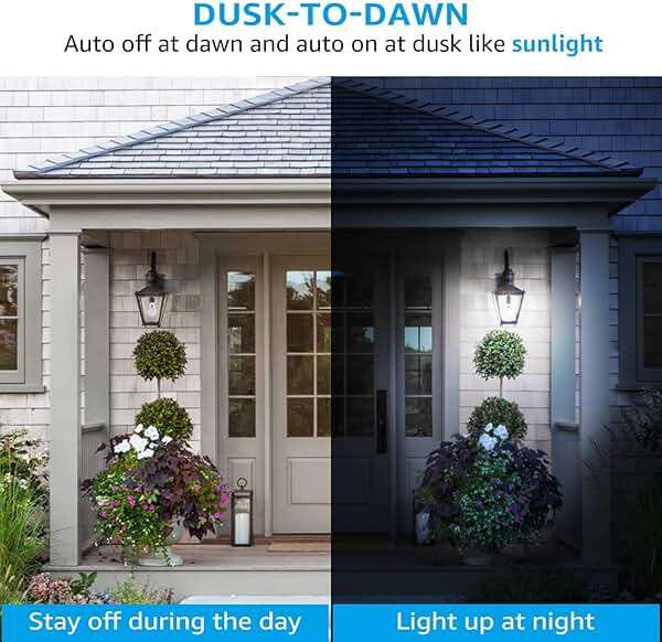 TORCHSTAR Dusk to Dawn Light Bulbs Outdoor, Sensor A19 LED Light Bulb, Auto on/Off Photocell Automatic for Outdoor Lighting, UL FCC DOE, 5000K, Pack of 4 - Image 2