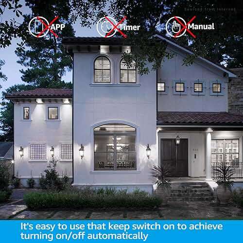 TORCHSTAR Dusk to Dawn Light Bulbs Outdoor, Sensor A19 LED Light Bulb, Auto on/Off Photocell Automatic for Outdoor Lighting, UL FCC DOE, 5000K, Pack of 4 - Image 7