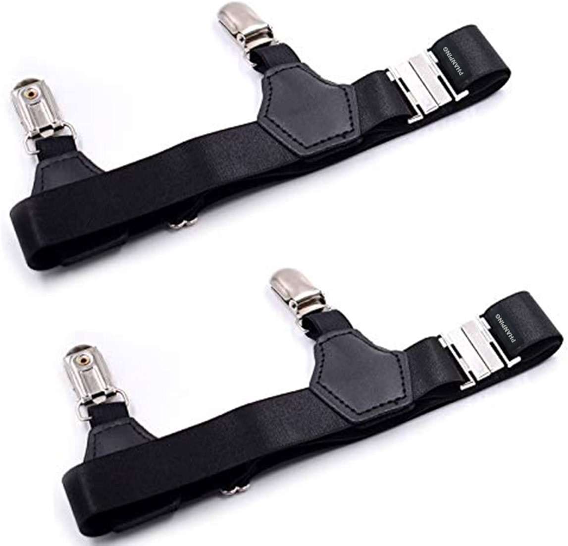 Mens Sock Garters Belt Adjustable 2-pack Sturdy Clip Suspenders - Image 4