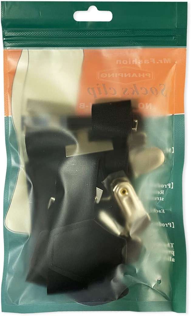 Mens Sock Garters Belt Adjustable 2-pack Sturdy Clip Suspenders - Image 7