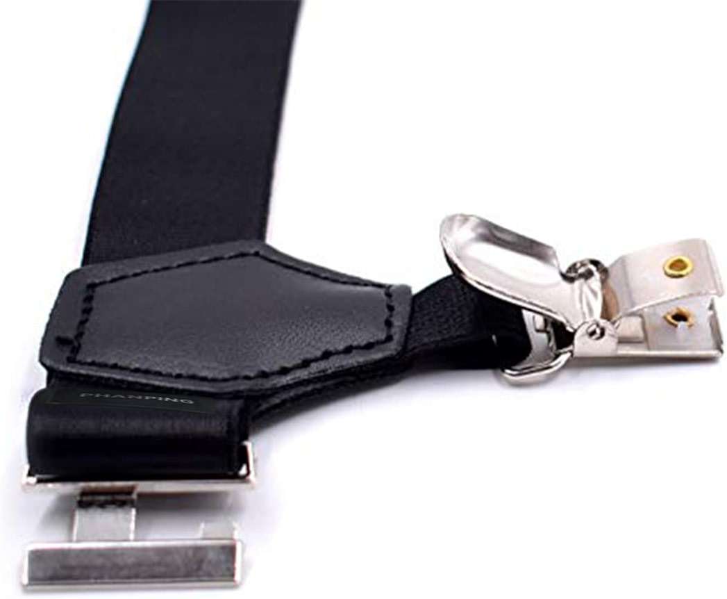Mens Sock Garters Belt Adjustable 2-pack Sturdy Clip Suspenders - Image 8