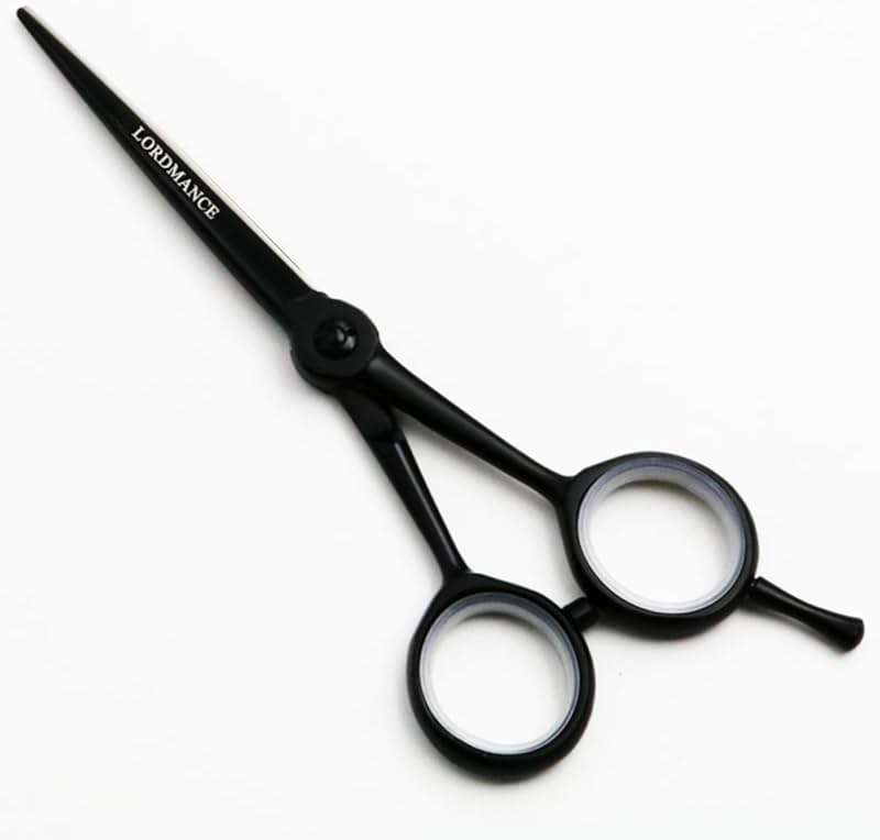 Professional Barber/Salon Razor Edge Hair Cutting Scissors/Shears (5 ½ Inch, Forged) with Fine Adjustable Tension Screw - Detachable Finger Rest - Japanese Stainless Steel-by Lordmance (Silver) - Image 2