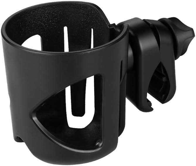 Accmor Stroller Cup Holder, Universal Cup Holder for Walker Wheelchair Bike, 360° Rotatable Stroller Cup Holder Attachment Accessories for Walker, Wheelchair, Scooter - Image 1