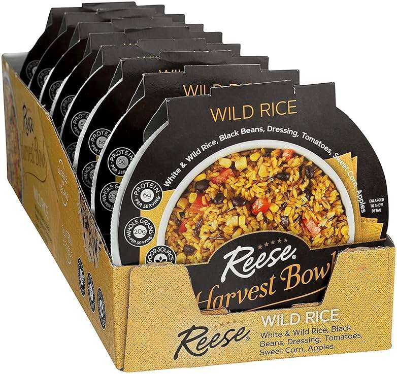 Reese Wild Rice Harvest Bowl | Black Beans, Tomatoes, Corn | High in Fiber & Protein (Pack of 8) - Image 9