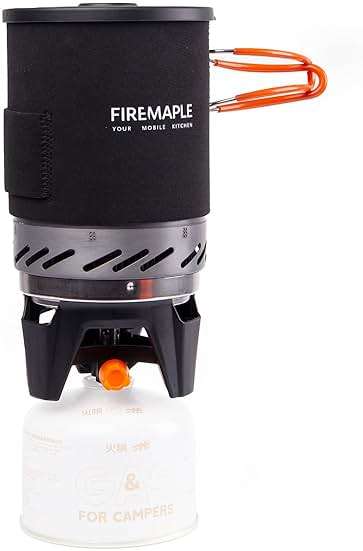 Fire-Maple "Fixed Star 1" Backpacking and Camping Stove System | Outdoor Propane Cooking Gear | Portable Pot/Jet Burner Set | Ideal for Hiking, Trekking, Fishing, Hunting Trips and Emergency Use - Image 1