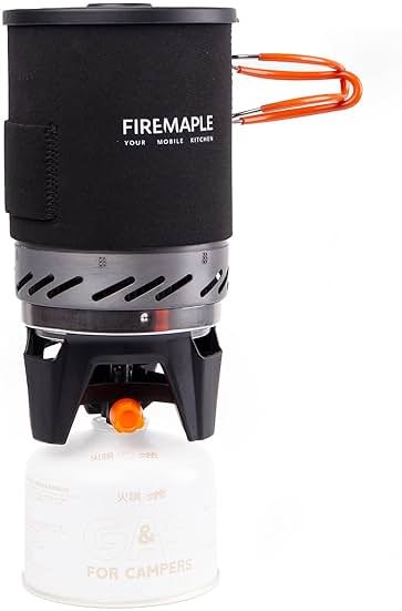 Fire-Maple "Fixed Star 1" Backpacking and Camping Stove System | Outdoor Propane Cooking Gear | Portable Pot/Jet Burner Set | Ideal for Hiking, Trekking, Fishing, Hunting Trips and Emergency Use - Product Image