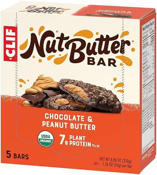 CLIF Nut Butter Bar - Chocolate Peanut Butter - Filled Energy Bars - Non-GMO - USDA Organic - Plant-Based - Low Glycemic - 1.76 oz. (5 Pack) - Image 11