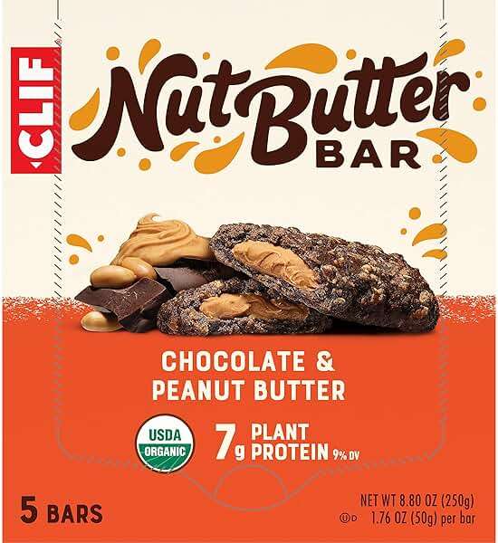 CLIF Nut Butter Bar - Chocolate Peanut Butter - Filled Energy Bars - Non-GMO - USDA Organic - Plant-Based - Low Glycemic - 1.76 oz. (5 Pack) - Image 15