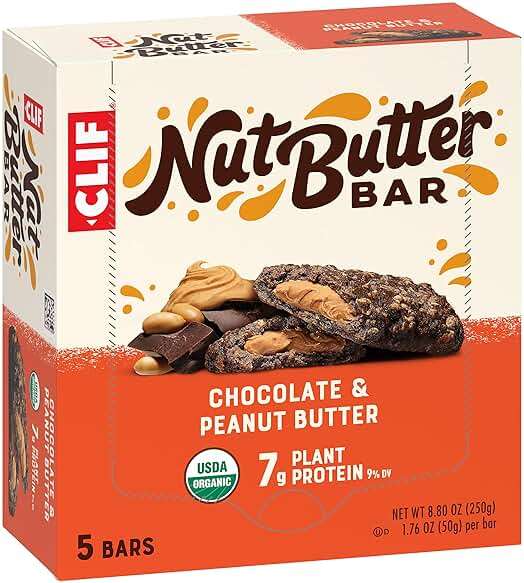 CLIF Nut Butter Bar - Chocolate Peanut Butter - Filled Energy Bars - Non-GMO - USDA Organic - Plant-Based - Low Glycemic - 1.76 oz. (5 Pack) - Image 10