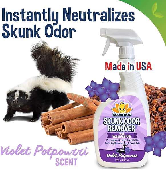 Bodhi Dog Pet Deskunk Spray Odor Eliminator- Skunk Smell Remover with Essential Oils for Dogs, Cats, Furniture, Carpet & Clothing - Safe, Non-Toxic Formula for Lasting Freshness (32 Fl Oz) - Image 4