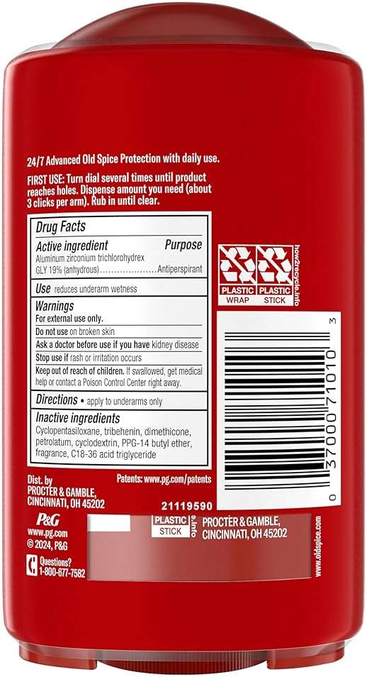 Old Spice Sweat Defense Antiperspirant & Deodorant for Men, 24/7 Ultimate Sweat Protection, Long Lasting Scent, Soft Solid, Swagger with Cedarwood Scent, 2.6 oz (Pack of 2) - Image 9