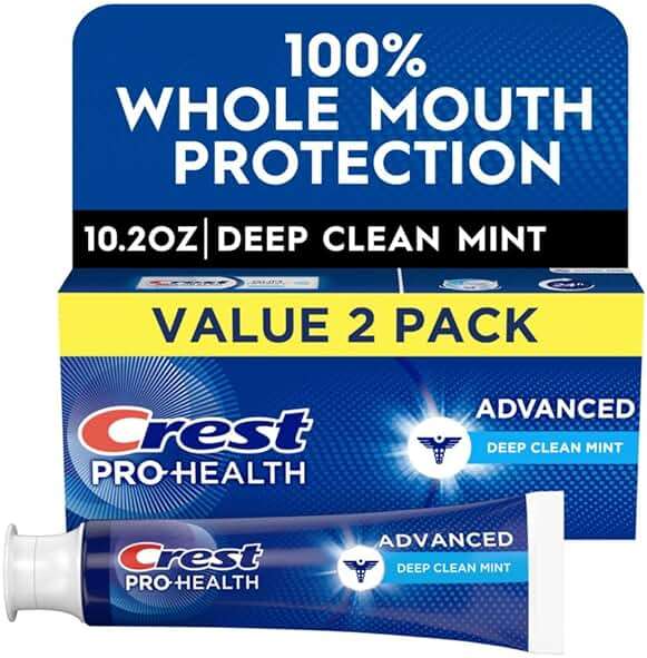 Crest Pro-Health Advanced Deep Clean Mint Toothpaste, 2 Count (Pack of 1) - Image 6