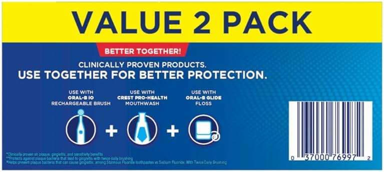 Crest Pro-Health Advanced Deep Clean Mint Toothpaste, 2 Count (Pack of 1) - Image 8