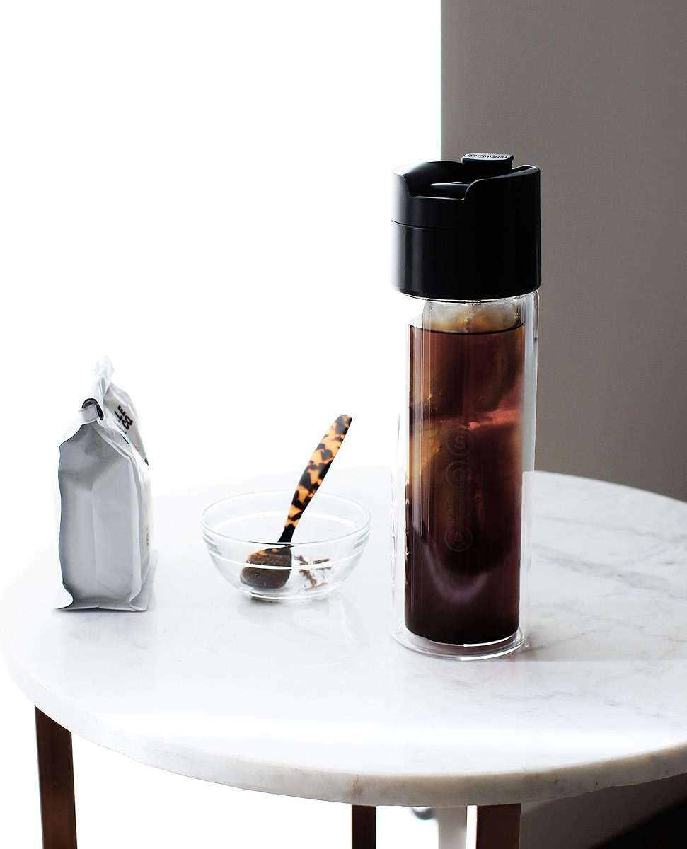 SOMA Double Wall Glass Tea and Coffee Cold Brew Bottle, Black, 12oz (SM18501K) - Image 7
