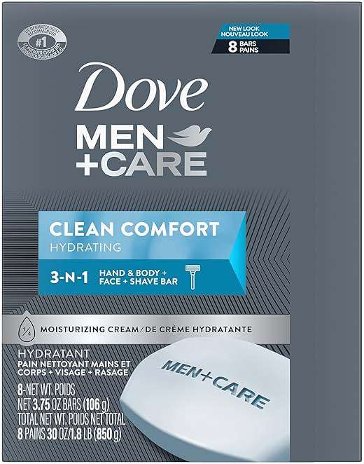 DOVE MEN + CARE Body and Face Bar 72 Bars To Clean and Hydrate Skin Body and Facial Cleanser More Moisturizing Than Bar Soap 3.75 oz - Image 2