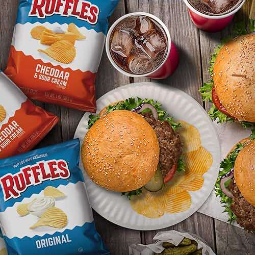 Ruffles Potato Chips, Cheddar Sour Cream, 1oz (40 Count) - Image 4