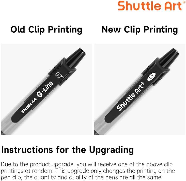 Shuttle Art Black Gel Pens, 70 Pack Retractable Medium Point Rollerball Gel Ink Pens Smooth Writing with Comfortable Grip for Office School Home Work - Image 9