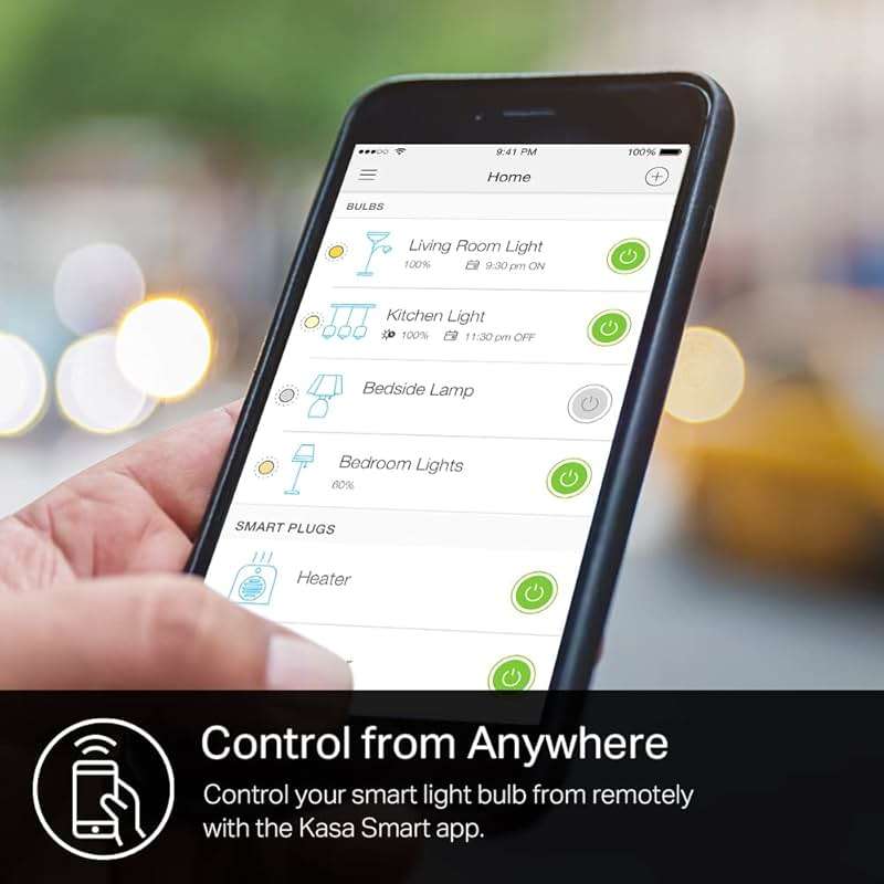 Kasa Smart Light Bulb KL110, LED Wi-Fi smart bulb works with Alexa and Google Home, A19 Dimmable, 2.4Ghz, No Hub Required, 800LM Soft White (2700K), 9W (60W Equivalent) - Image 11
