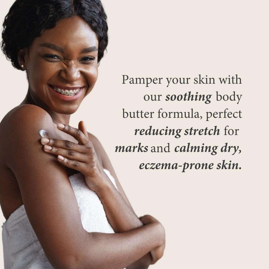 Shea Radiance P.U.R.E. Whipped Shea Butter with Colloidal Oatmeal - Whipped Body Butter Blended with Skin Soothing Oatmeal & Moisturizing Rice Bran Oil | Citrus Blossom (7 oz) - Image 3