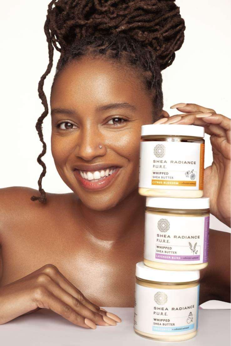 Shea Radiance P.U.R.E. Whipped Shea Butter with Colloidal Oatmeal - Whipped Body Butter Blended with Skin Soothing Oatmeal & Moisturizing Rice Bran Oil | Citrus Blossom (7 oz) - Image 8