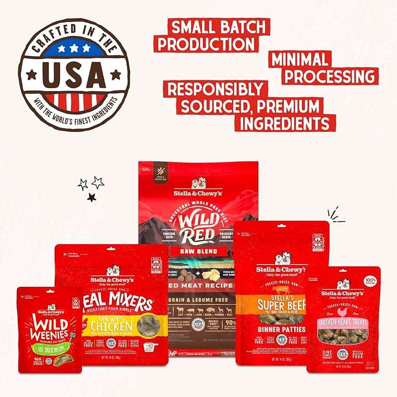 Stella & Chewy's Freeze-Dried Raw Beef Heart Dog Treats - Single Ingredient, No Additives - Premium Training Treats - Perfect For Picky Eaters - 3oz Bag - Image 10