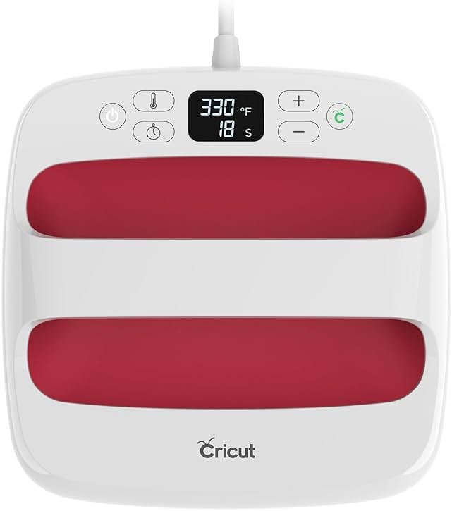 Cricut EasyPress 2-9 in x 9 in Heat Press - Heat Transfer Machine for T-Shirts, Tote Bags, Baby Clothes, Decor, & More - Easy to Use - Raspberry - Product Image