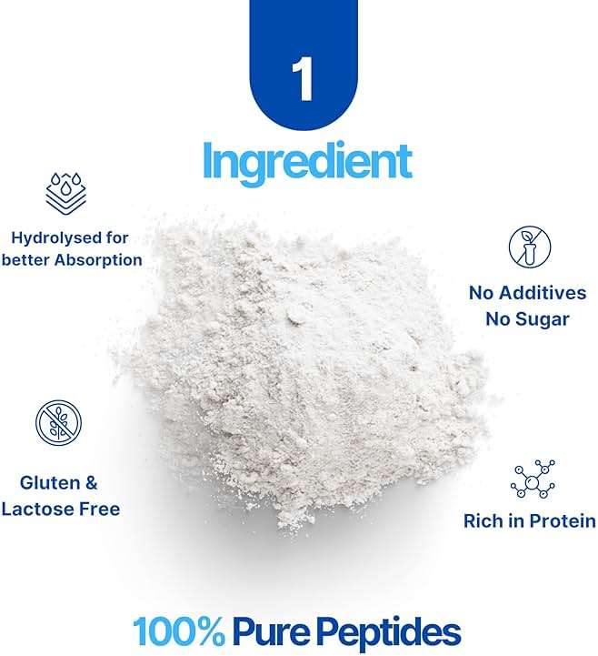 The Intelligent Health Collagen Peptides Powder, 45 Servings, Hydrolyzed Collagen, Type I & III, Grass Fed, Unflavored, Gluten Free, Keto/Paleo, 10g Servings, 15.9 Oz, Skin Support, Hair, Nail, Joints - Image 3