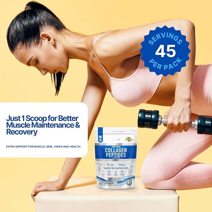 The Intelligent Health Collagen Peptides Powder, 45 Servings, Hydrolyzed Collagen, Type I & III, Grass Fed, Unflavored, Gluten Free, Keto/Paleo, 10g Servings, 15.9 Oz, Skin Support, Hair, Nail, Joints - Image 6
