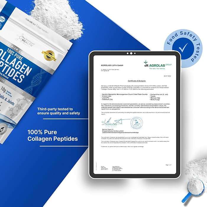 The Intelligent Health Collagen Peptides Powder, 45 Servings, Hydrolyzed Collagen, Type I & III, Grass Fed, Unflavored, Gluten Free, Keto/Paleo, 10g Servings, 15.9 Oz, Skin Support, Hair, Nail, Joints - Image 9