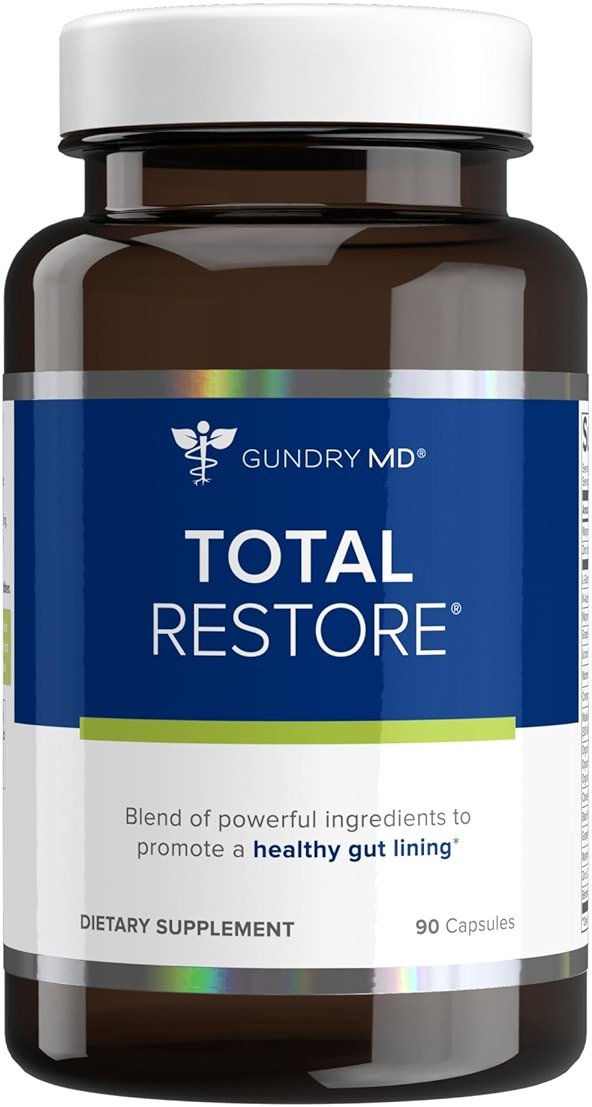 Gundry MD Total Restore Gut Lining Support, Digestive Supplement for Gastrointestinal Wellness, Gut Health Supplement, Gut Health for Women and Men, 90 Capsules (1) - Product Image