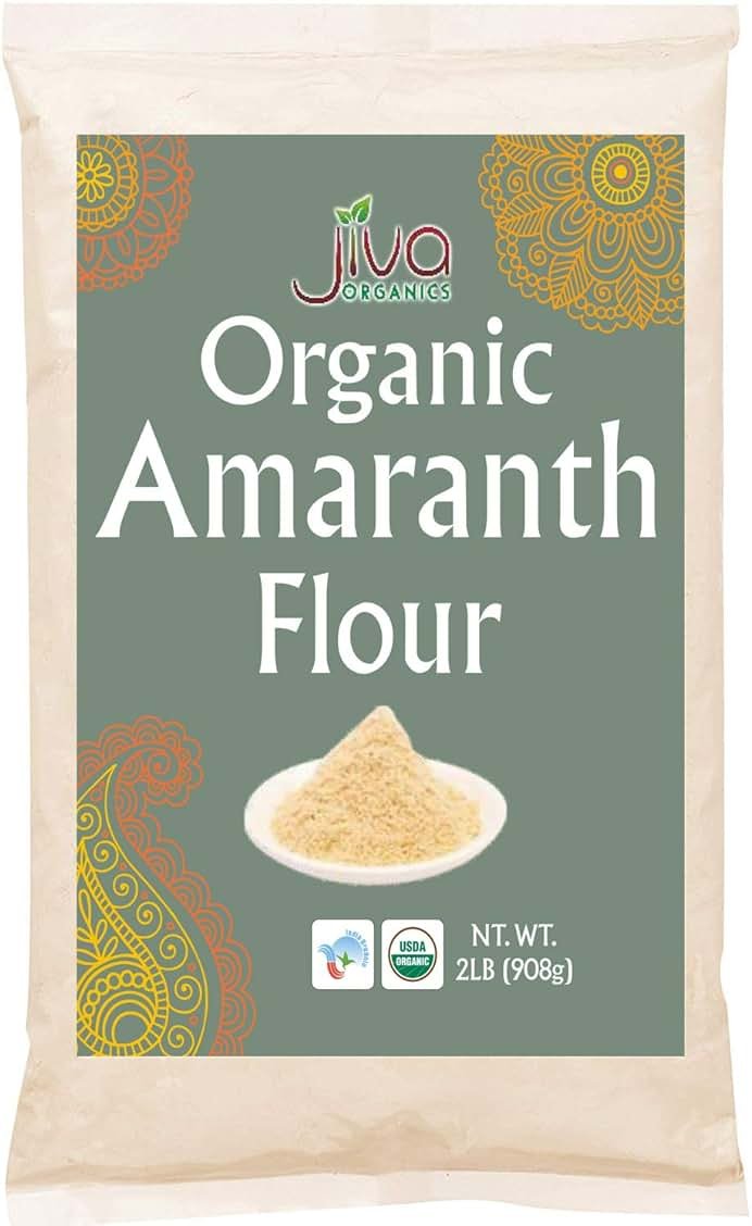 Jiva Organics Organic Amaranth Flour 2 Pound Bulk Bag - Rajgira Atta, 100% Natural & Non-GMO - Product Image