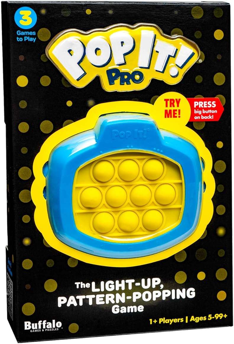 Chuckle & Roar Pop It Pro Electronic Pattern Game - Multicolor, Classic, Ages 5+, 1+ Players - Sensory Toy for Travel - Learning Game for Focus - Interactive Toy for Multiplayer Fun - Image 1