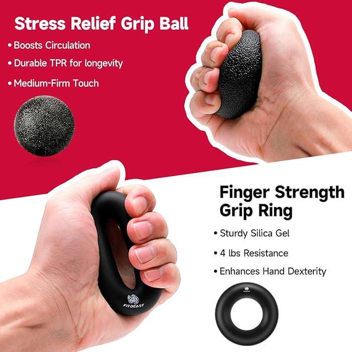 FitBeast Grip Strengthener Forearm Strengthener Hand Grips Strengthener Kit - 5 Pack Adjustable Resistance - Image 4