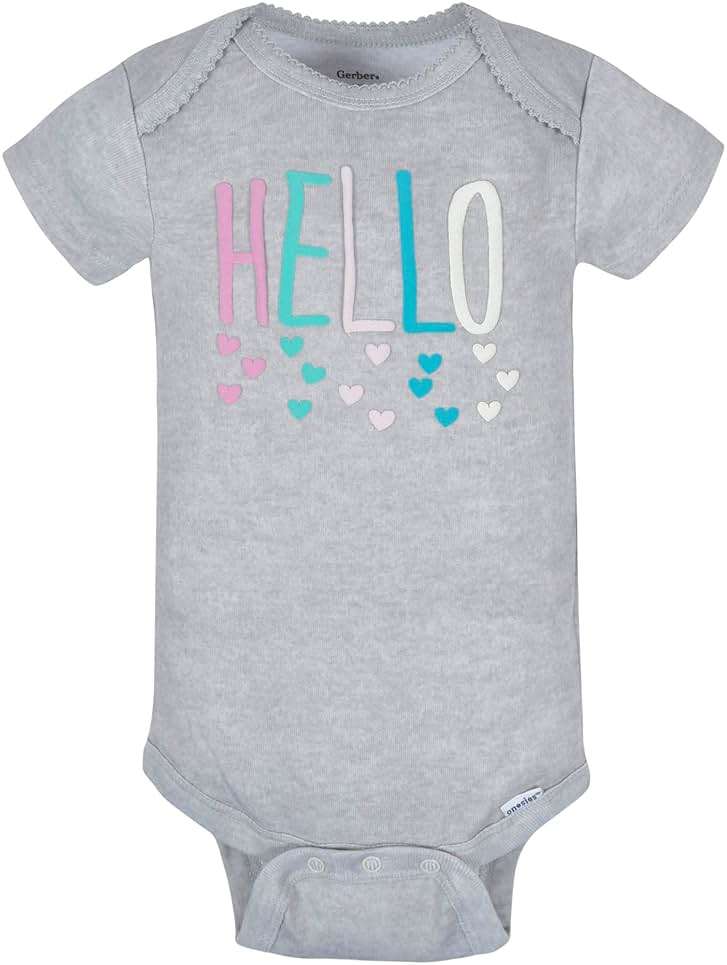 Gerber Baby Girls' 8-pack Short Sleeve Onesies Bodysuits - Image 2
