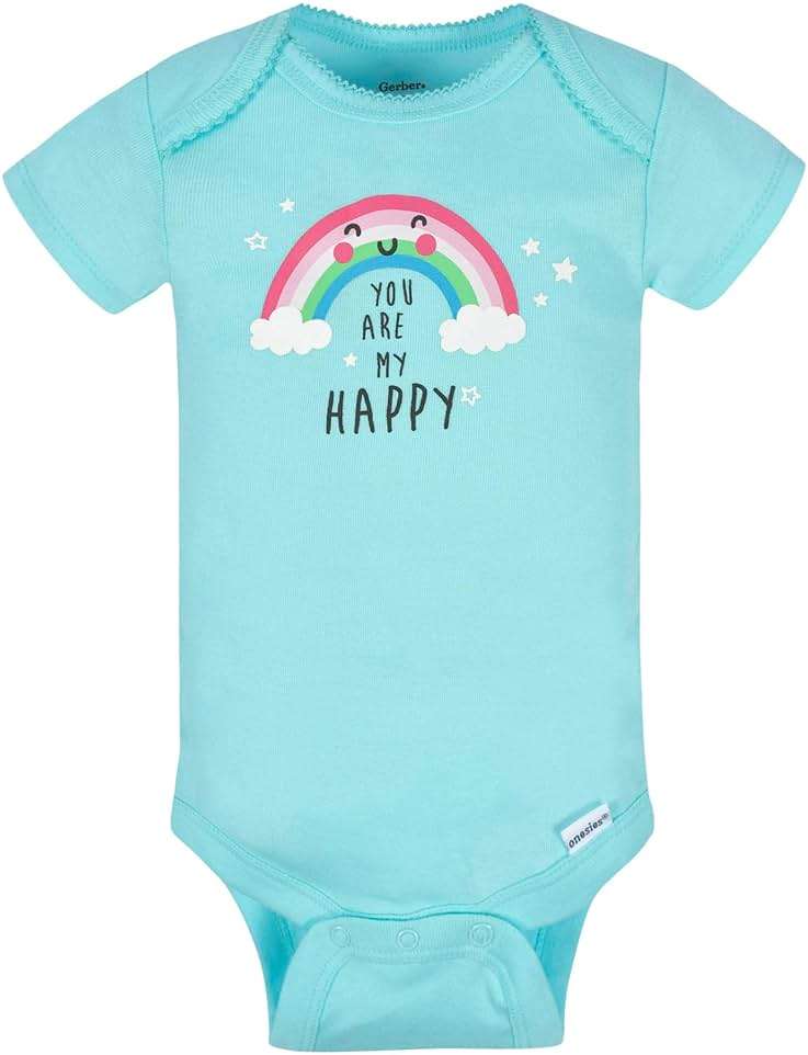 Gerber Baby Girls' 8-pack Short Sleeve Onesies Bodysuits - Image 3