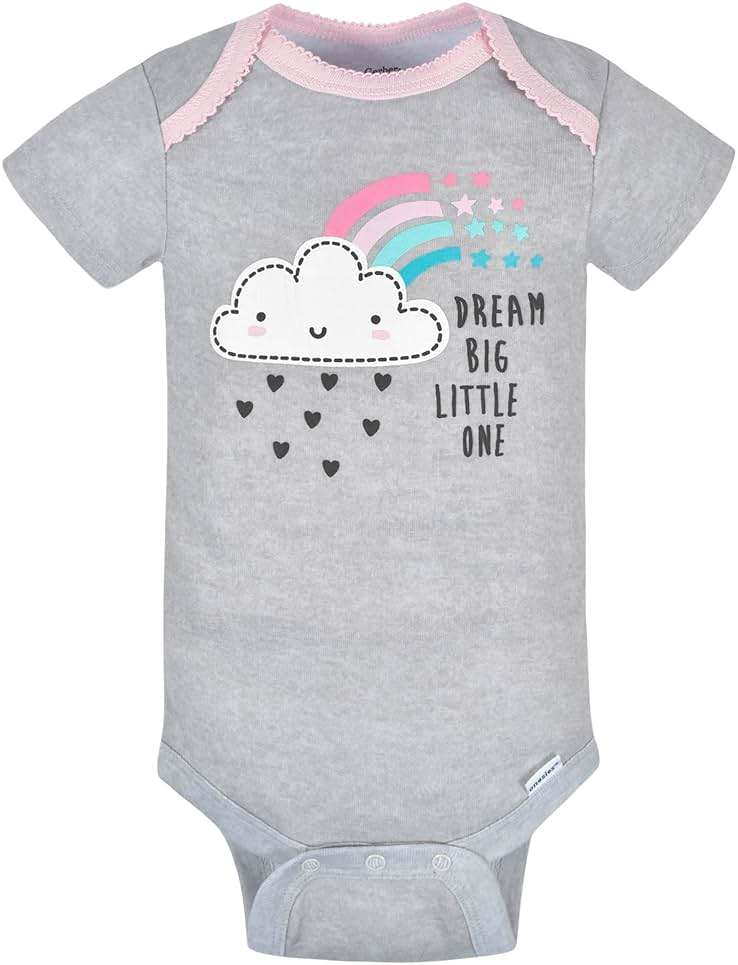 Gerber Baby Girls' 8-pack Short Sleeve Onesies Bodysuits - Image 5