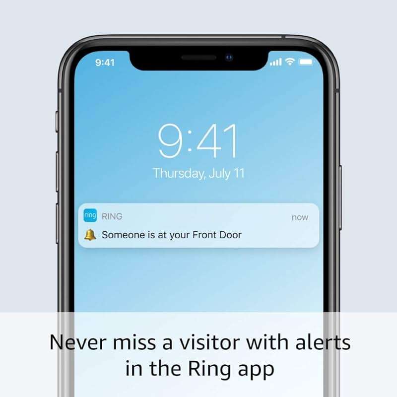 Like-New Ring Wired Doorbell Plus - Upgraded, with added security features and a sleek design (existing doorbell wiring required) - Image 4