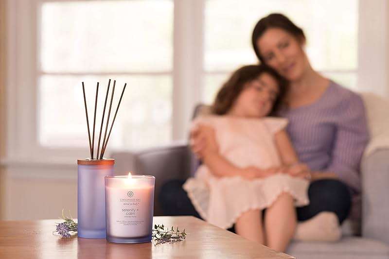 Chesapeake Bay Candle Scented Candle Serenity + Calm (Lavender Thyme) Coffee Table Home Décor - Image 2