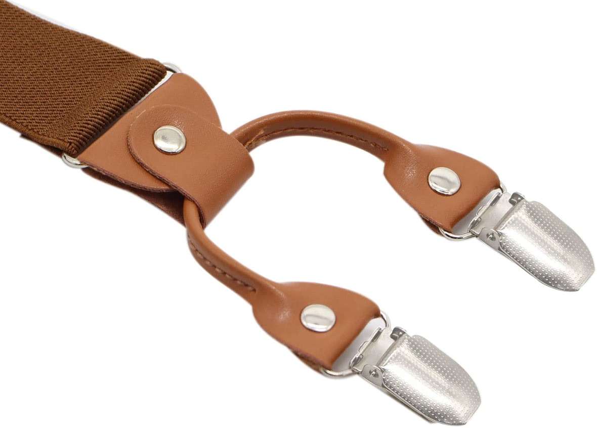 Timiot Men’s Y-Back 4 Metal Clip Elastic Wide Suspenders Perfect For Both Casual&Formal - Image 3