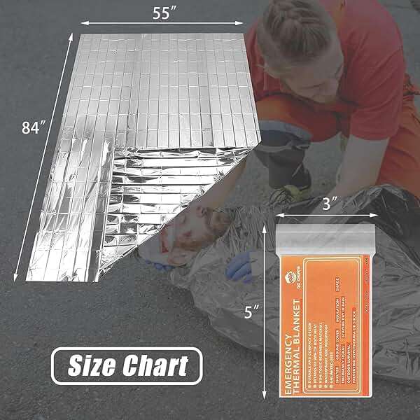 QIO CHUANG Emergency Mylar Thermal Blankets -Space Blanket Survival kit Camping Blanket (4-Pack). Perfect for Outdoors, Hiking, Survival, Bug Out Bag ,Marathons or First Aid 1 - Image 4