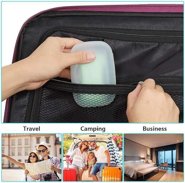 Soap Box Holder, 2-Pack Soap Dish Soap Savers Case Container for Bathroom Camping Gym Vonpri (Clear) - Image 6
